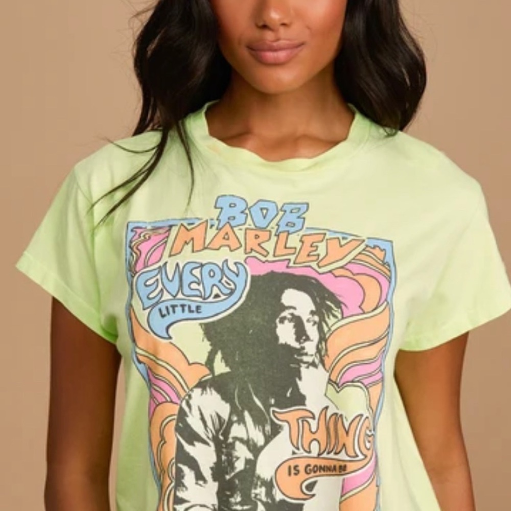 Daydreamer: Bob Marley Don’t Worry Girlfriend Tee Size Medium Juniors NWT